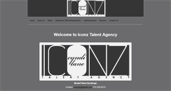 Desktop Screenshot of iconztalentagency.com